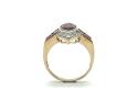 9ct Yellow Gold Garnet & Diamond Ring