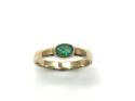 9ct Yellow Gold Emerald Solitaire Ring