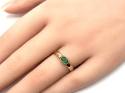 9ct Yellow Gold Emerald Solitaire Ring