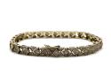 9ct Yellow Gold Fancy Diamond Bracelet