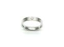 Silver CZ Screw Ring