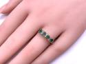 9ct Yellow Gold Emerald & Diamond Ring