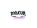 9ct Yellow Gold Emerald & Diamond Ring