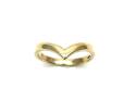 9ct Yellow Gold Wishbone Ring