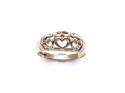 9ct Yellow Gold Cut Out Heart Ring