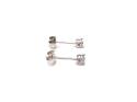 Silver C.Z Stud Earrings