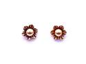 9ct Yellow Gold Flower Stud Earrings