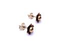 9ct Yellow Gold Flower Stud Earrings