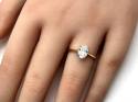 18ct Oval Laboratory Grown Diamond Ring 1.28ct