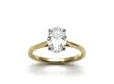 18ct Oval Laboratory Grown Diamond Ring 1.28ct