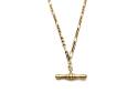 9ct Yellow Gold Figaro Chain & T-Bar