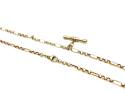 9ct Yellow Gold Figaro Chain & T-Bar