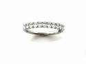 Platinum Oval Diamond Eternity Ring 0.60ct