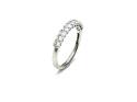 Platinum Oval Diamond Eternity Ring 0.60ct