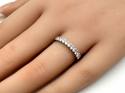 Platinum Oval Diamond Eternity Ring 0.60ct