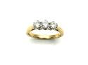 18ct Yellow Gold Diamond 3 Stone Ring