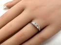 18ct White Gold Diamond 3 Stone Ring