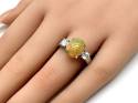 18ct White Gold Opal & Diamond Ring