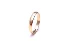 9ct Yellow Gold D Shaped Wedding Ring 3mm