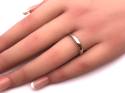 18ct White Gold Slight Court Wedding Ring 2.5mm