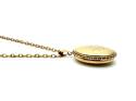 9ct Yellow Gold Oval Locket & Chain