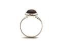 Silver Round Tigers Eye Ring Size N