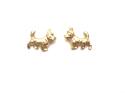 9ct Yellow Gold Scotty Dog Studs