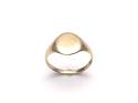 9ct Yellow Gold Oval Signet Ring M