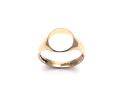 9ct Yellow Gold Oval Signet Ring K