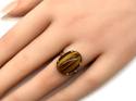 9ct Yellow Gold Tigers Eye Ring