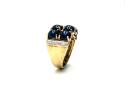 9ct Yellow Gold Sapphire & Diamond Ring