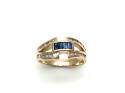 14ct Sapphire & Diamond Fancy Ring