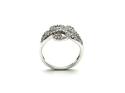 9ct White Gold Diamond Pave Ring