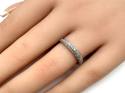 9ct White Gold Diamond Pave Ring