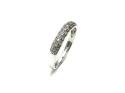 9ct White Gold Diamond Pave Ring