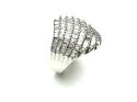 9ct White Gold Diamond Pave Ring