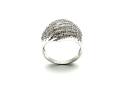 9ct White Gold Diamond Pave Ring