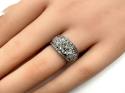 18ct White Gold Diamond Cluster Ring