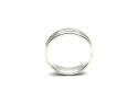 18ct White Gold Patterned Wedding Ring