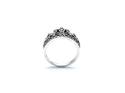 Silver Marcasite Crown Ring