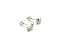 Silver Sausage Dog Stud Earrings