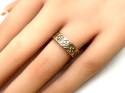 9ct Yellow Gold CZ Wedding Ring