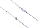 9ct White Gold Knotted Snake Chain