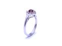 9ct White Gold Spinel & Diamond Ring