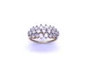 9ct Yellow Gold CZ Cluster Ring