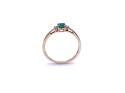 9ct Yellow Gold Emerald & Diamond Ring