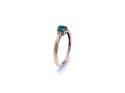 9ct Yellow Gold Emerald & Diamond Ring