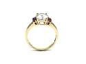 9ct Morganite & Diamond Solitaire Ring