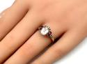 9ct Morganite & Diamond Solitaire Ring