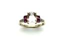 9ct Morganite & Diamond Solitaire Ring